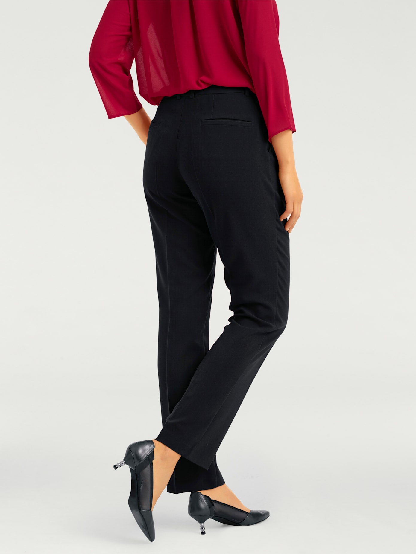 Tailleur pantalon coupe droite