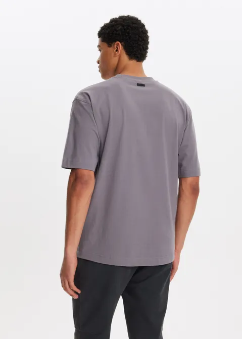 T-shirt met print cross paars (AUBER.D)