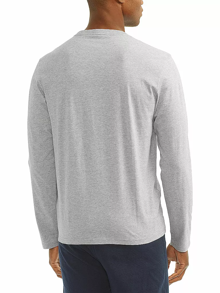 POLO RALPH LAUREN Pyjama Langarmshirt  grau