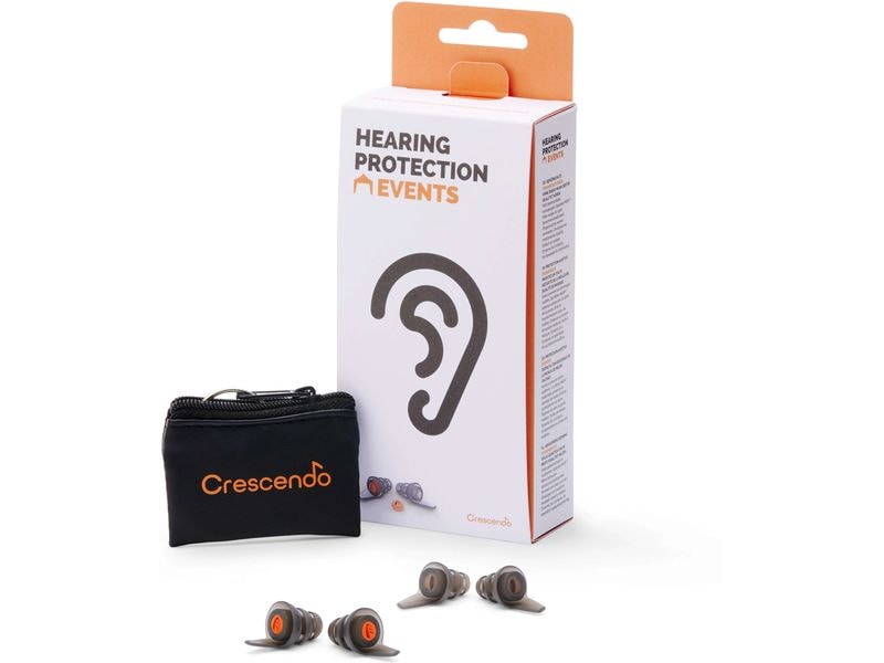 CRESCENDO Ohrstöpsel Gehörschutz Events 1 Paar Ohrstöpsel geschützt, Musik geniessen in optimaler Qualität