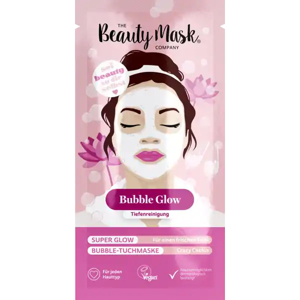 Bubble Tuchmaske Tiefenreinigung und Super-Glow
