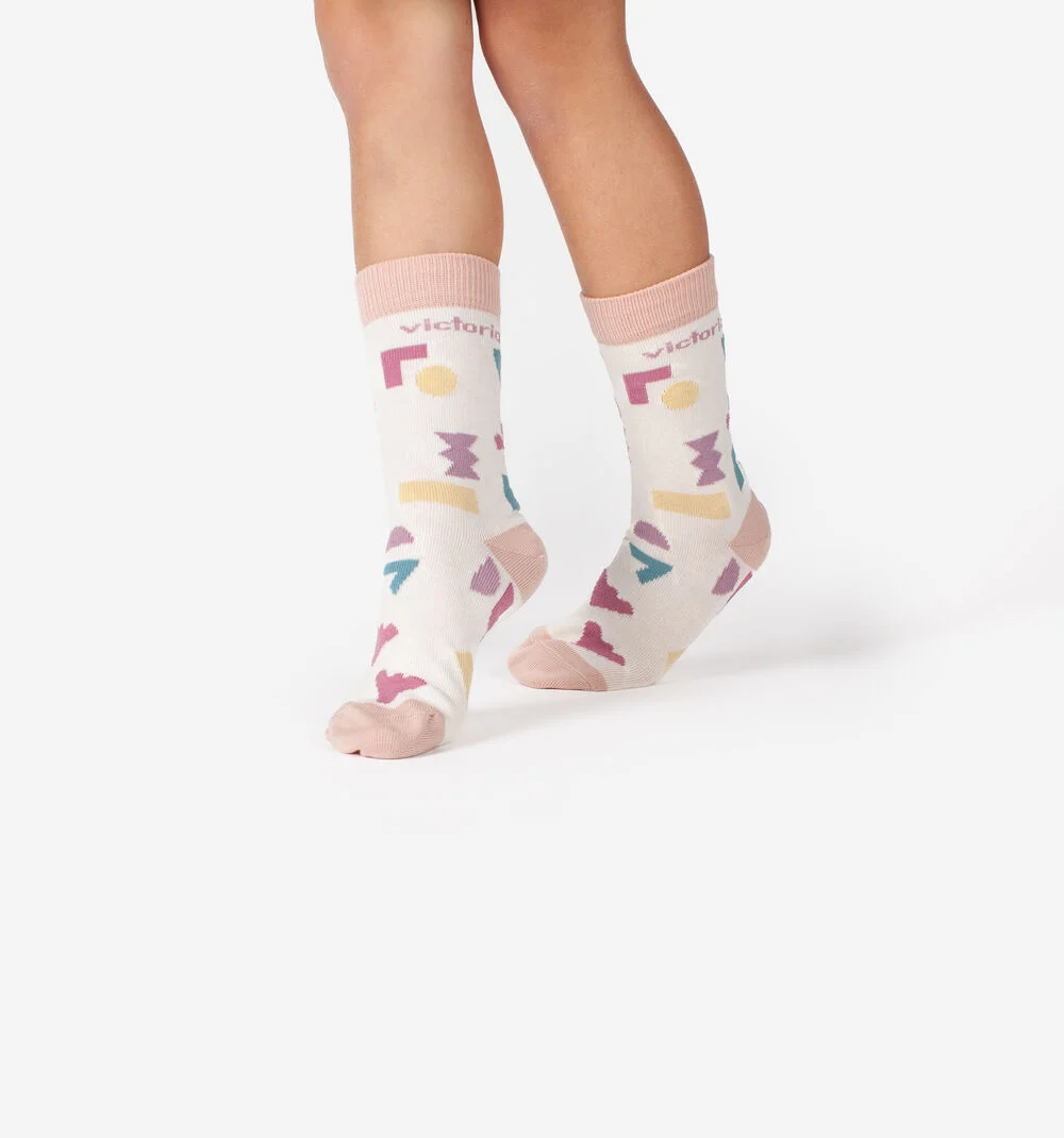 CHAUSSETTES COTON COULEURSROSA