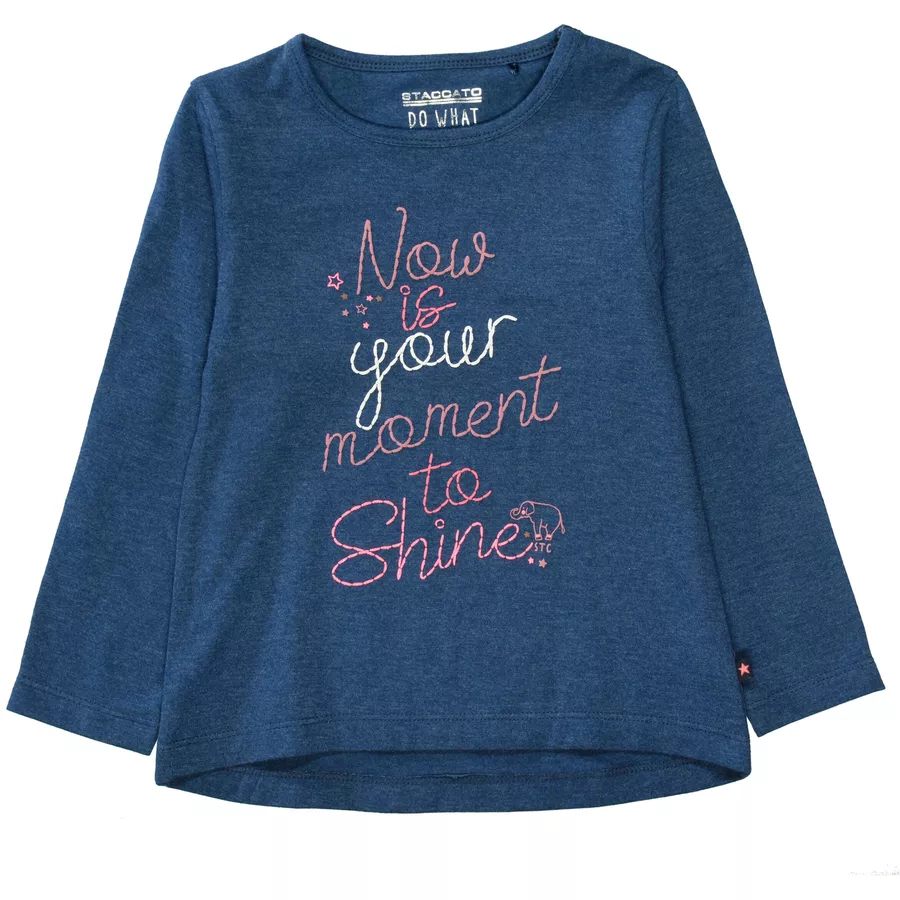 STACCATO Shirt blau melange