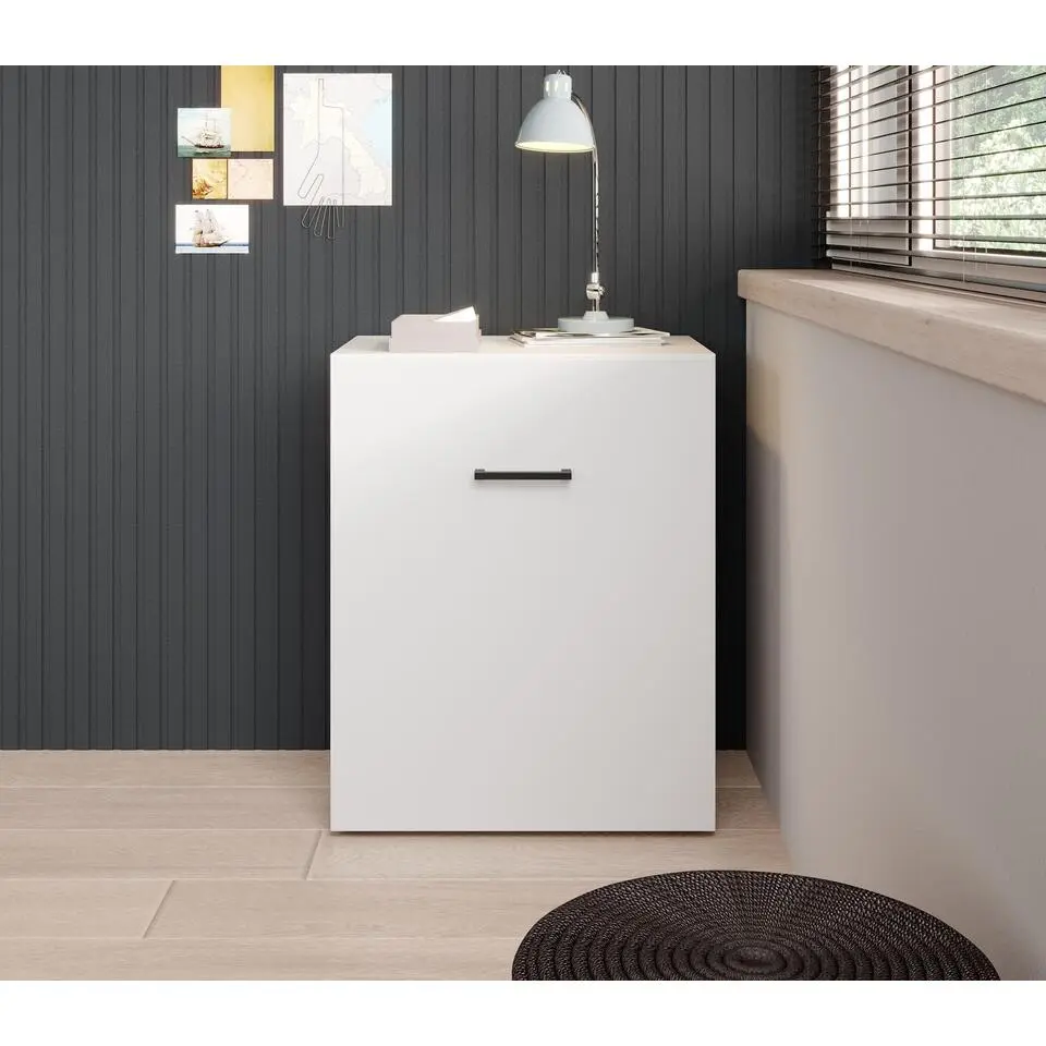 Meubella - Bureau Dice - Wit - Uitklapbaar - 132 cm