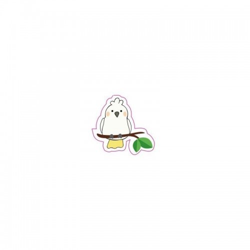 Adesivo de cacatua, cores sortidas