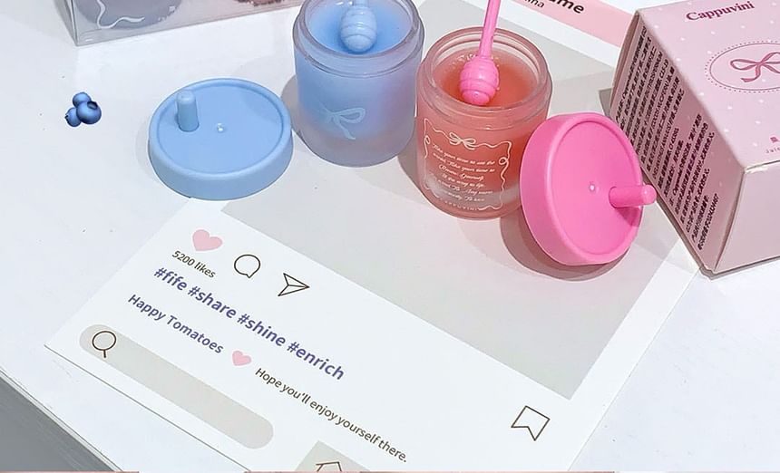 Cappuvini - Juicy Straw Cup Lip Mask - 2 kleuren