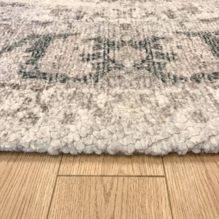 Rond vintage vloerkleed - Kyra Medaillon Creme | Duurzaam design