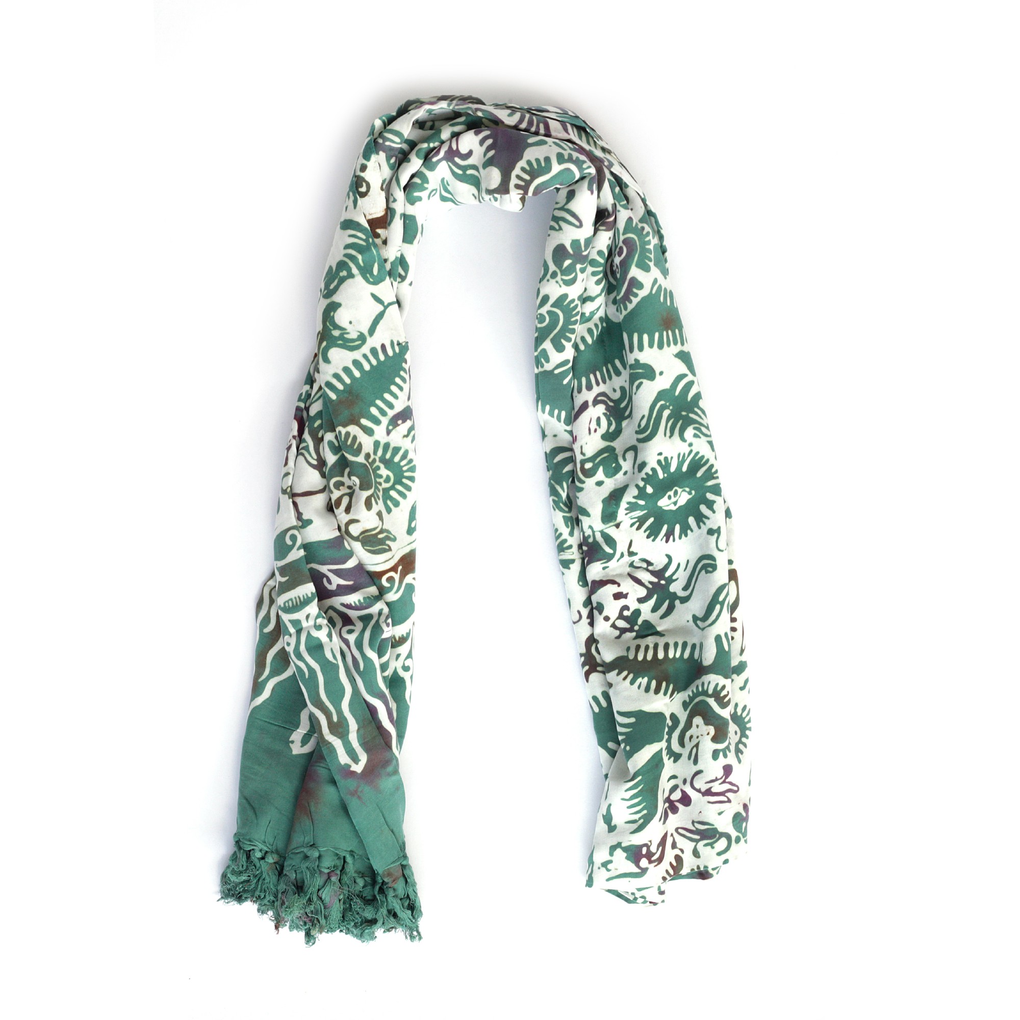 Sarong mit Kokosnuss-Schnalle, mint, weiß, braun, L 115 cm, B 225 cm günstig bestellen