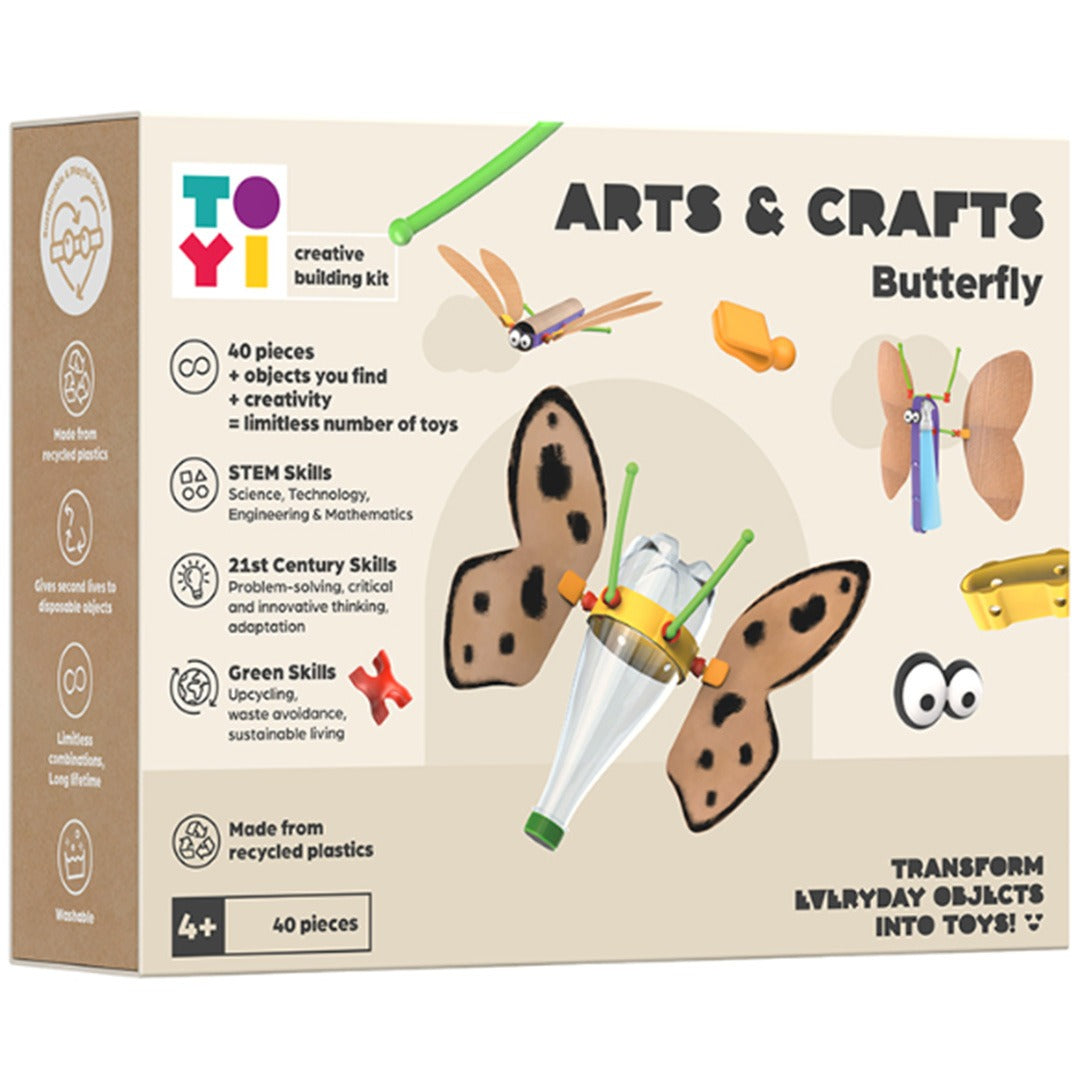 Toyi bouwpakket arts and crafts butterfly
