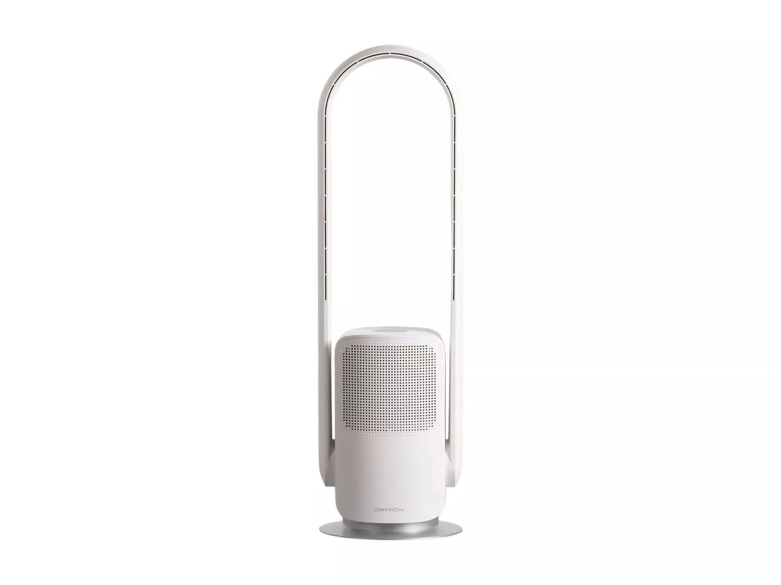 Ventilateur de Sol WiFi Ø25,5cm 26W 9 Vitesses Vital Silence Blanc Thinia Home