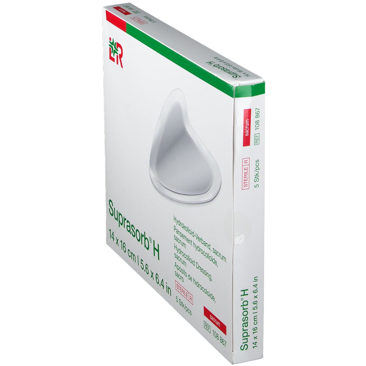Suprasorb® H Hydrokolloid-Verband Sacrum 14 x 16 cm