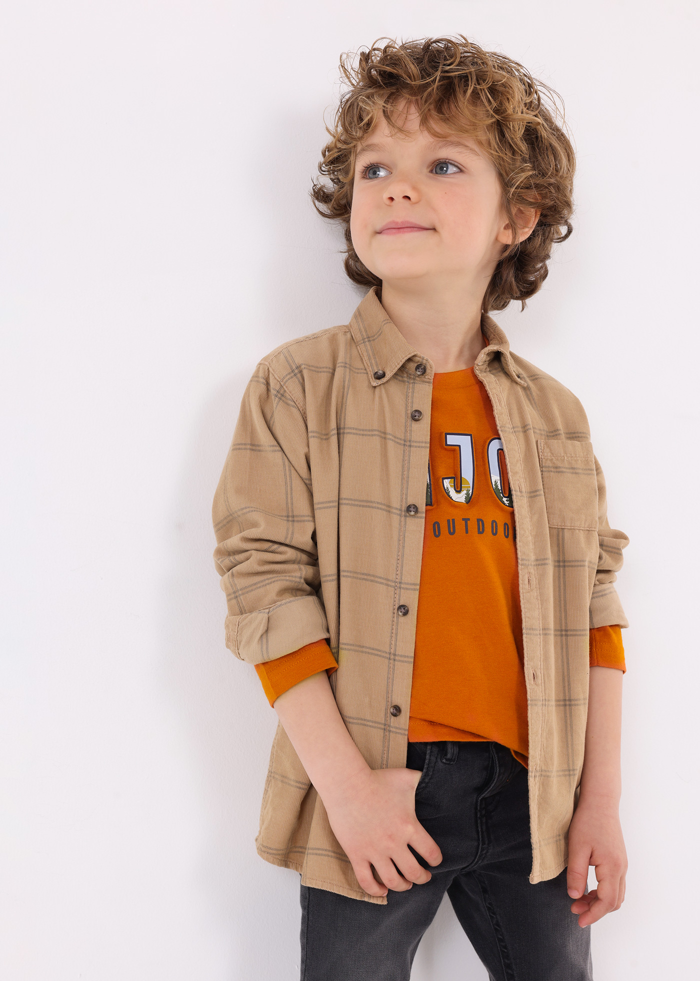 Sobretudo de veludo cotelê Better Cotton para meninos