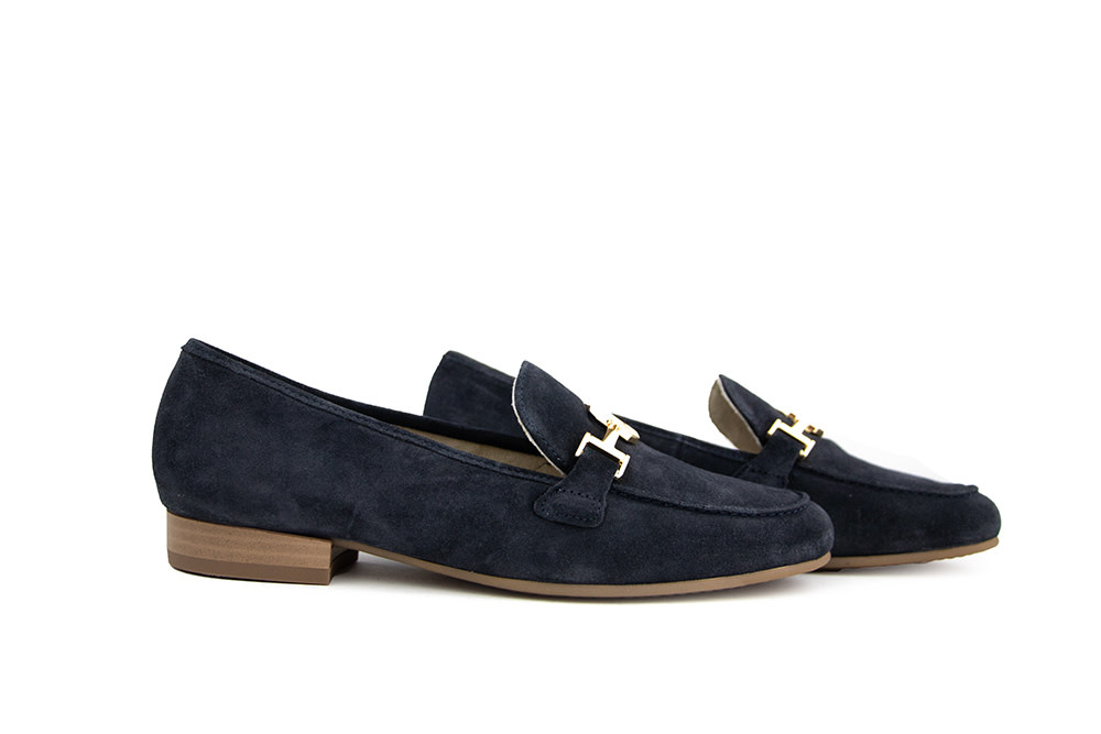 Ara Loafer Bit Blau Kalbvelour