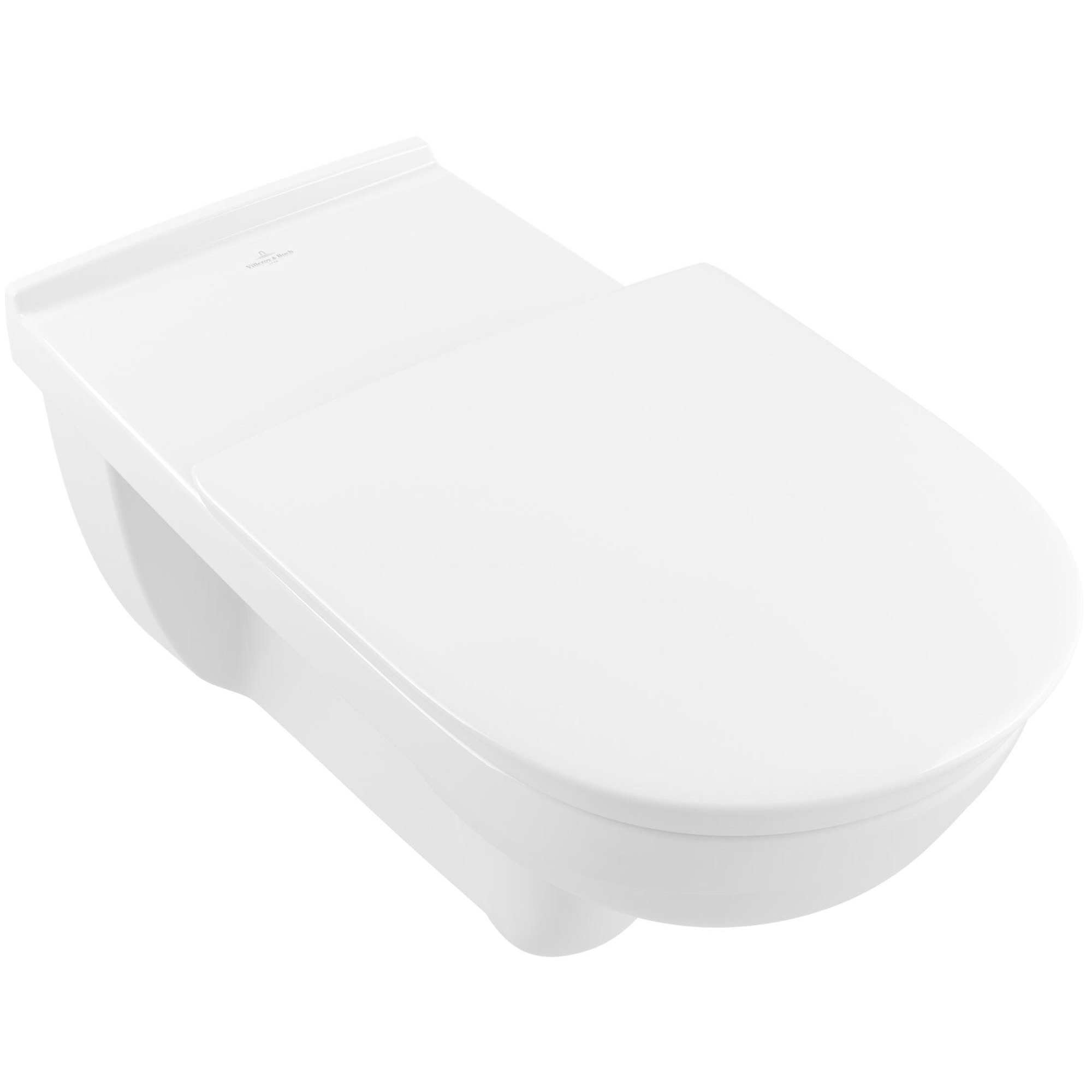 Villeroy & Boch ViCare randloos toilet extra lang gebogen CeramicPlus wit glans