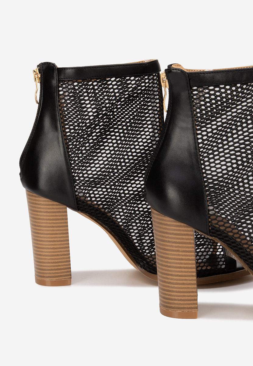 Bottines d'été noires Laticia