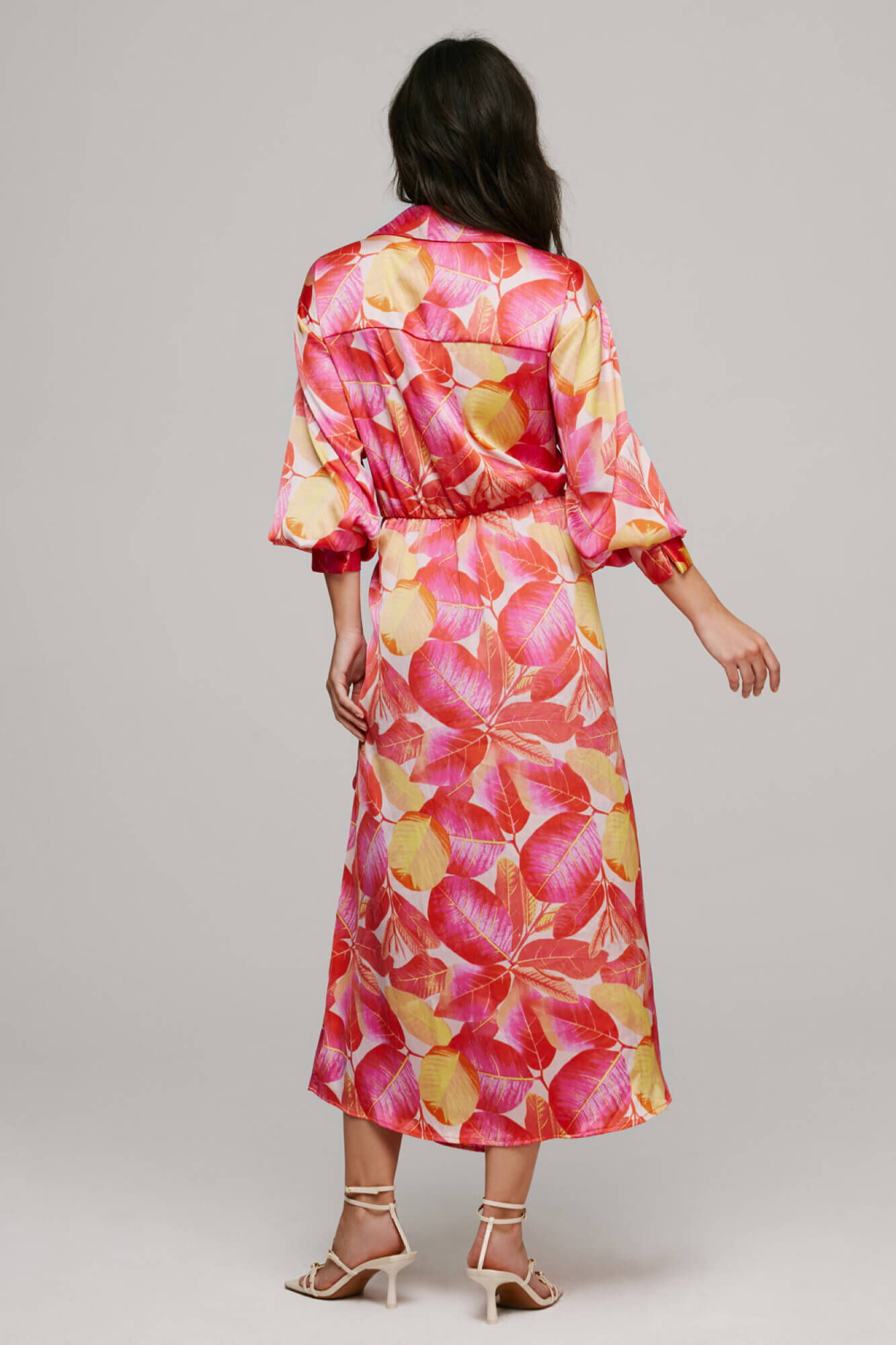 Vestido fluido Lazada - Laranja