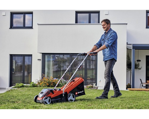 Einhell Power-X-Change GE-CM 36/33 accu grasmaaier inclusief 2 x 2,5Ah 18V Li-ion accu's en lader