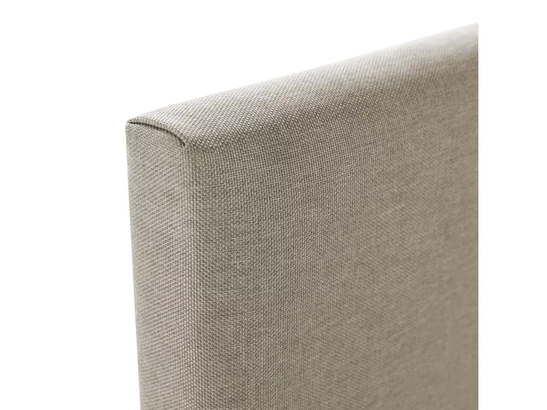 Tête de lit Aura tapissée en tissu Beige 140x60 cm