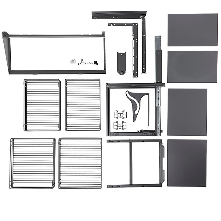 Rangement intérieur coulissant d'angle gauche pour meuble de cuisine GoodHome Pebre 100 cm