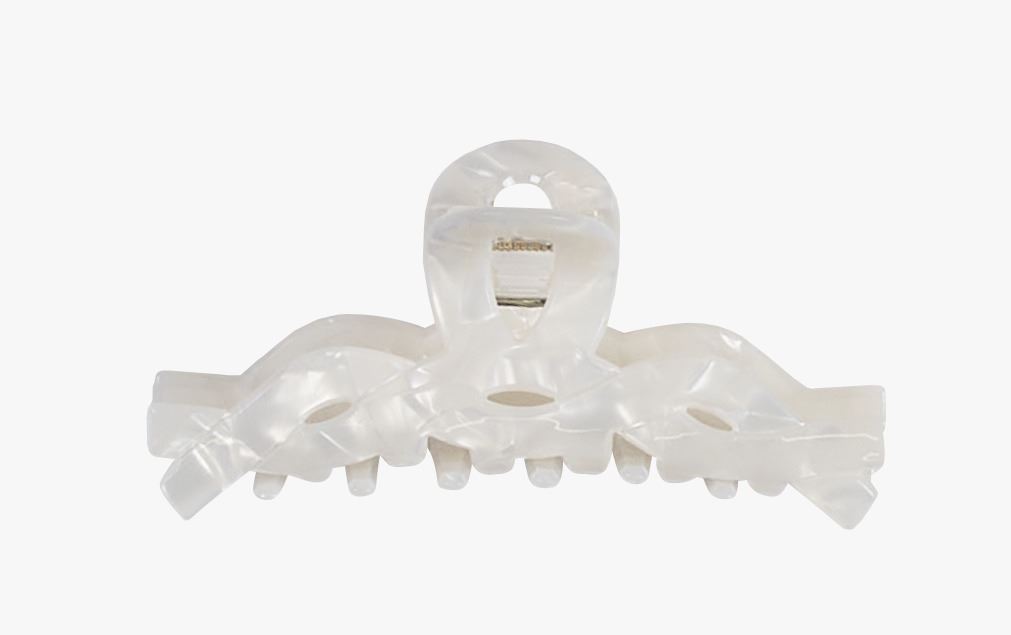 Hårklype offwhite - 3,8x5,1x4,5 cm