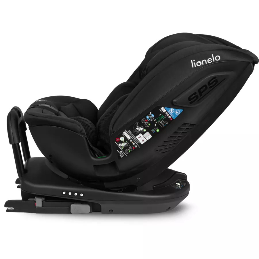 lionelo Reboarder Bastiaan RWF i-Size Black Carbon