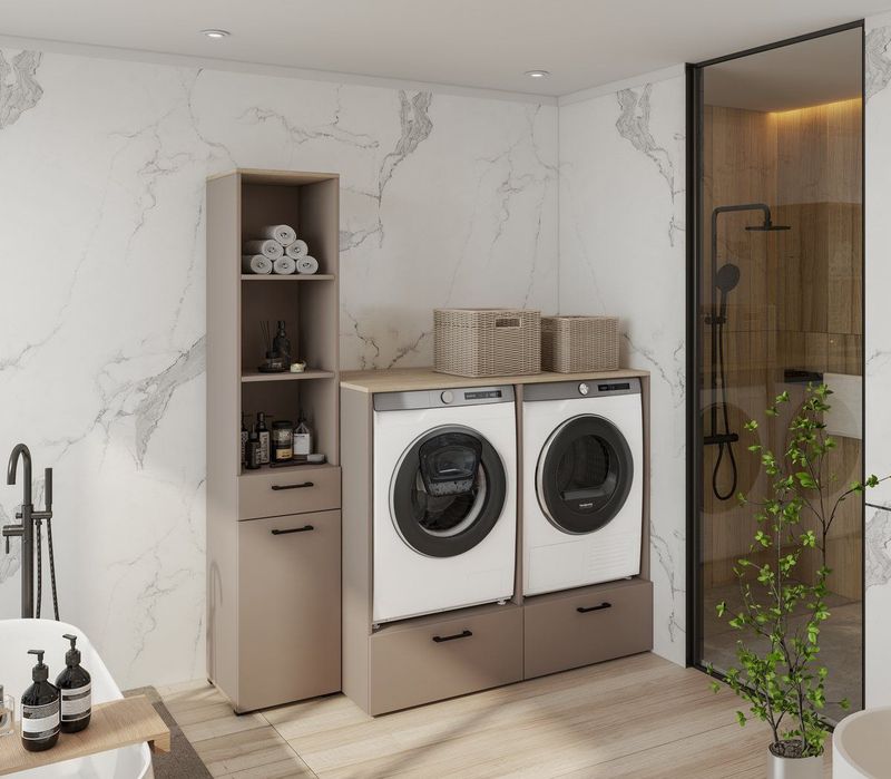 ROSA Wasmachine en droger ombouw 30CDNO65