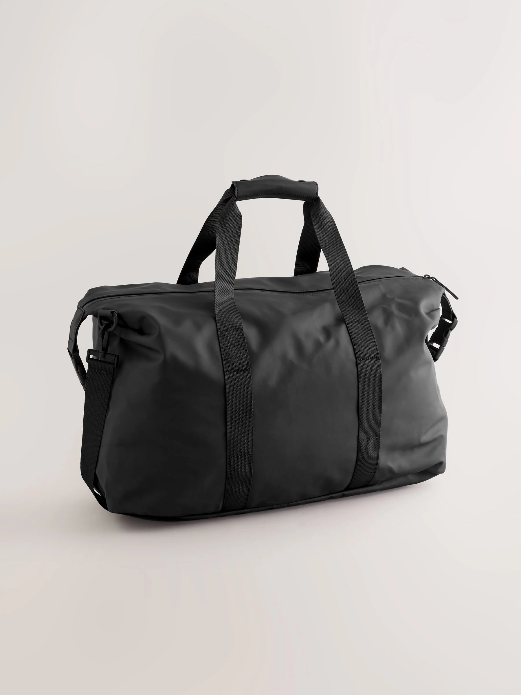 Zwart - Rubberised Weekend Holdall Bag