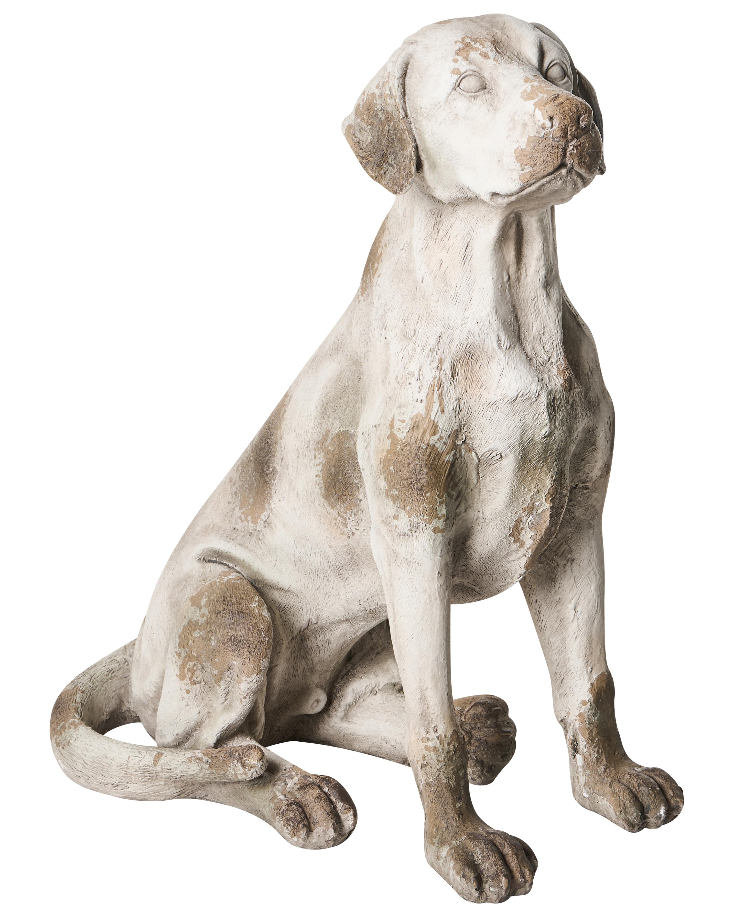 Tuinbeeld CETONA Hond Beige