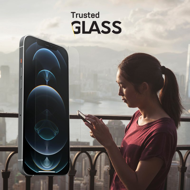 OtterBox Trusted Glass Series pour Apple iPhone 12/iPhone 12 Pro, transparente - produits livrés sans emballage