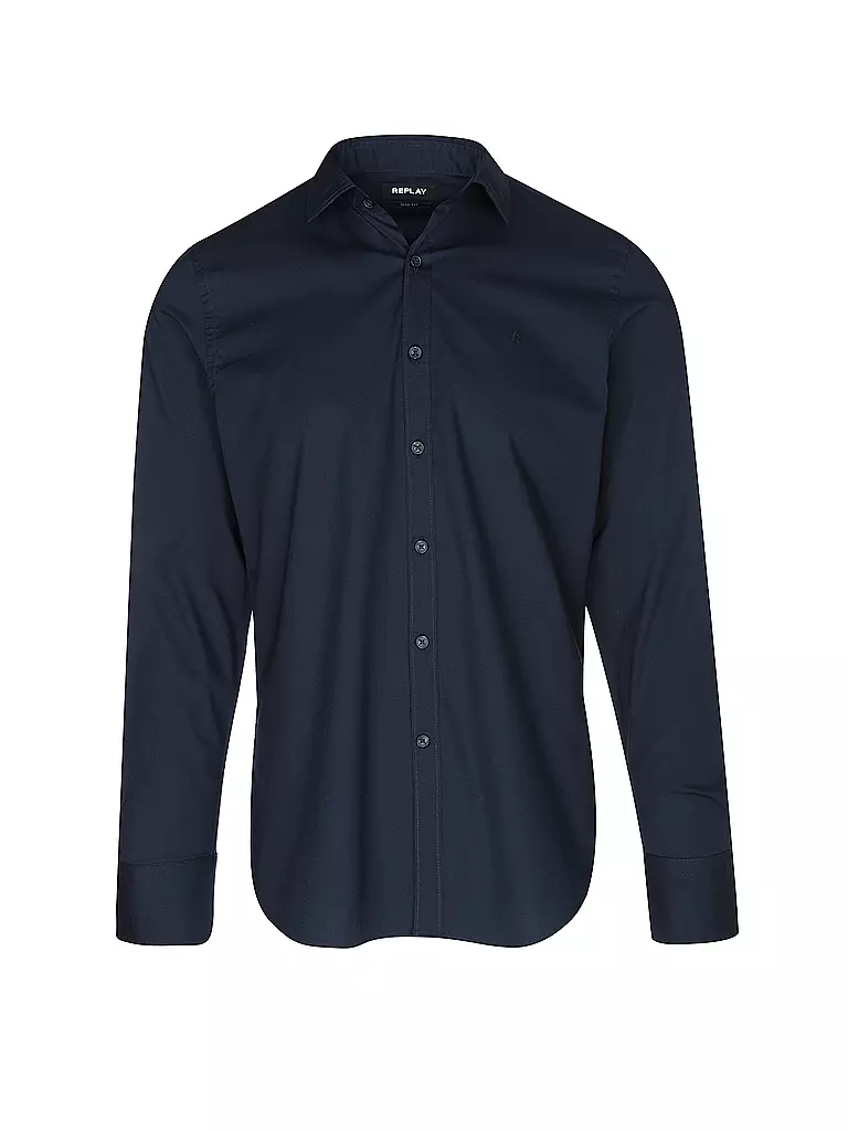 REPLAY Hemd Slim Fit blau