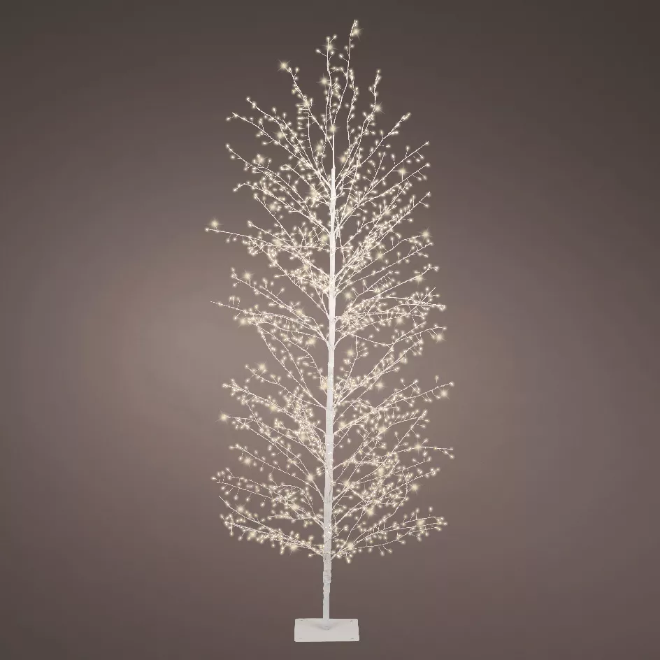 Arbre lumineux 1755 LED (H180 cm) Christmas Luxe Blanc et blanc chaud