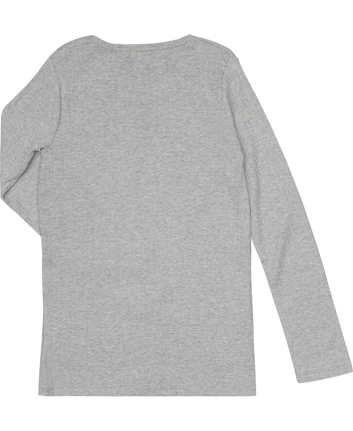 Magasin du Nord Collection Mulle 1G long sleeve T-shirt - Organic GOTS Grey melange