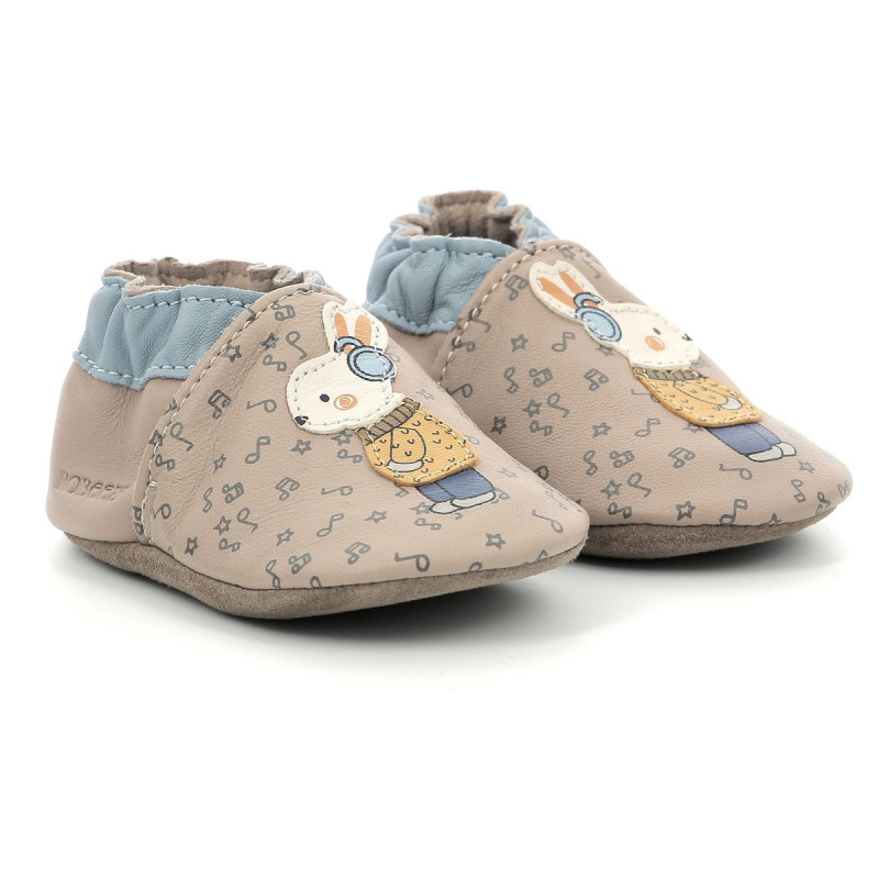 Robeez Robeez Chaussons Music Mood Marron Clair