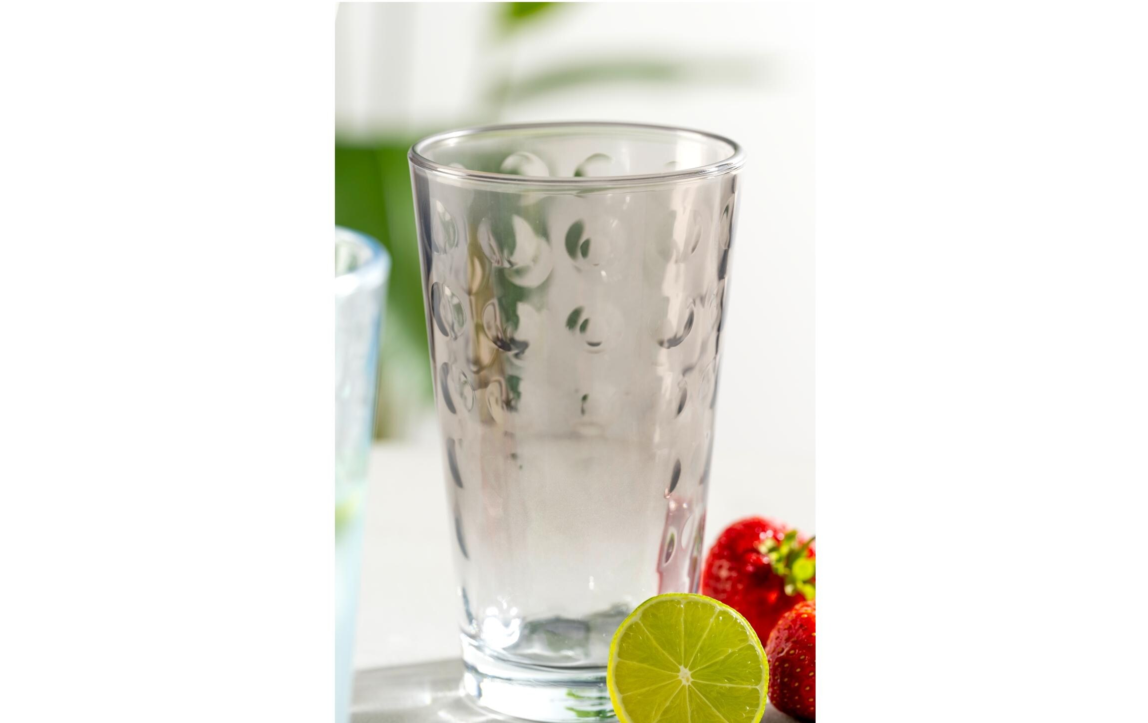Trinkbecher LD Optic XL 540 ml, 4 Stück, GrauBecher mit grossem Volumen