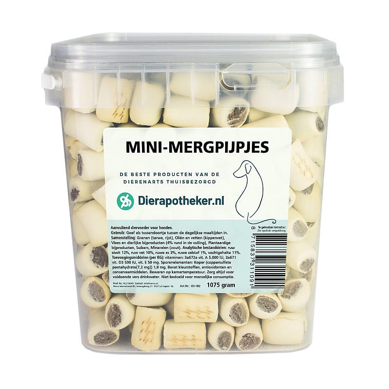 Mini Mergpijpjes Dierapotheker.nl Hond 1250 gram
