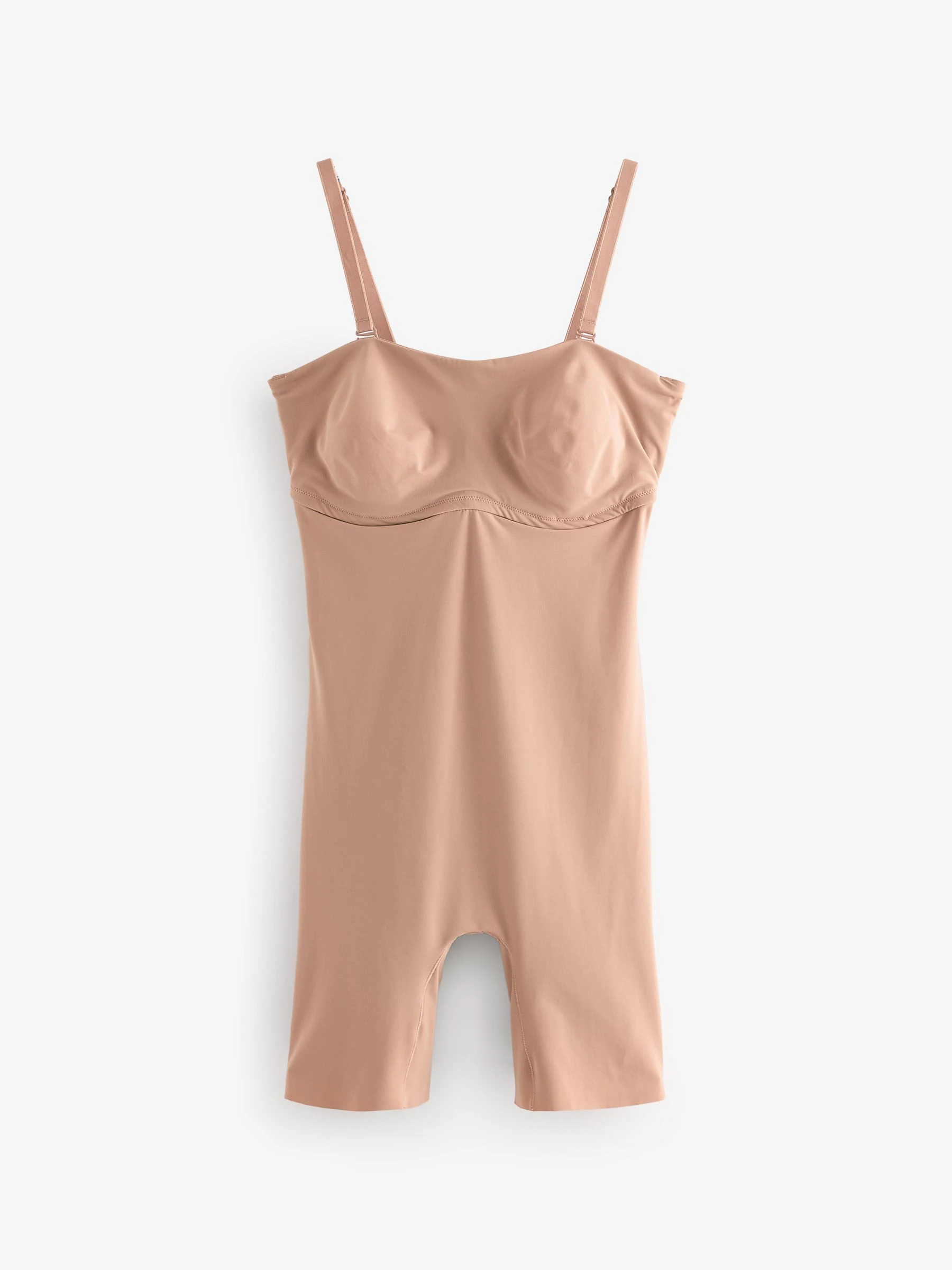 Praline nude - DD+ minimaliserende buikcorrigerend ondergoed met bandeau en pijpjes