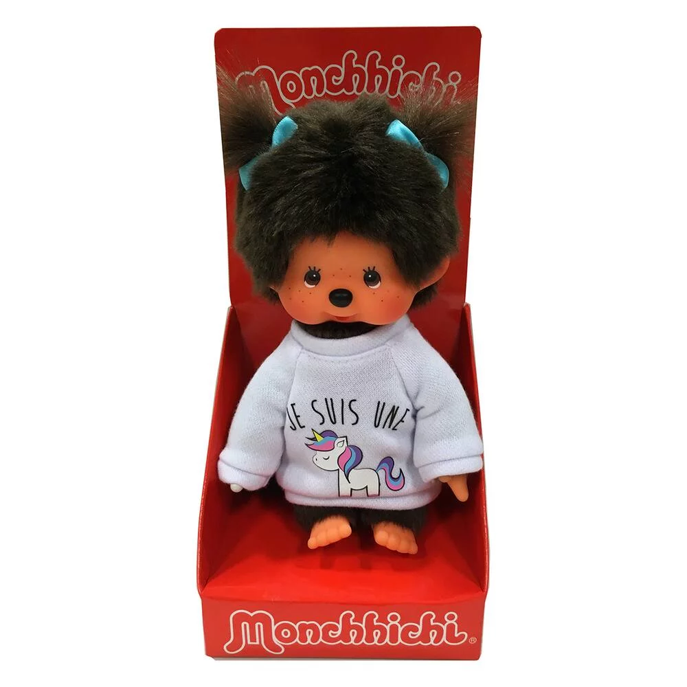 MONCHHICHI - PELUCHE  LICORNE 20 CM
