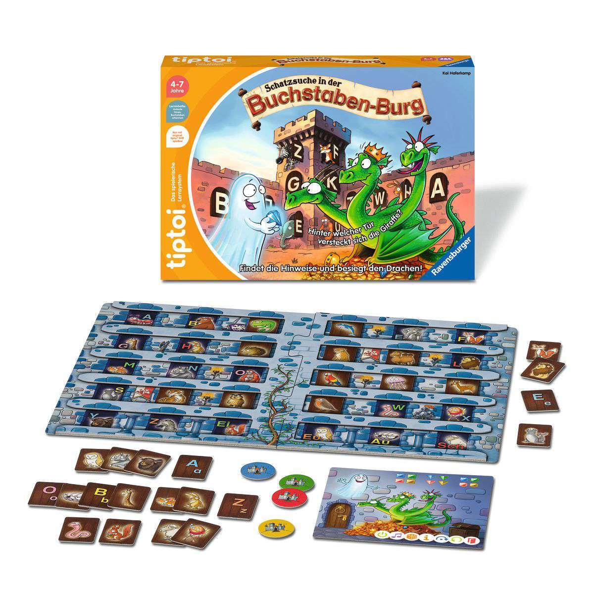 Ravensburger Spiel tiptoi® Schatzsuche in der Buchstaben-Burg