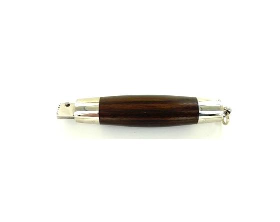 Remaud - couteau Tonneau Grand Modèle - Ebène de Macassar - mitres en maillechort Couteau de Poche par Remaud