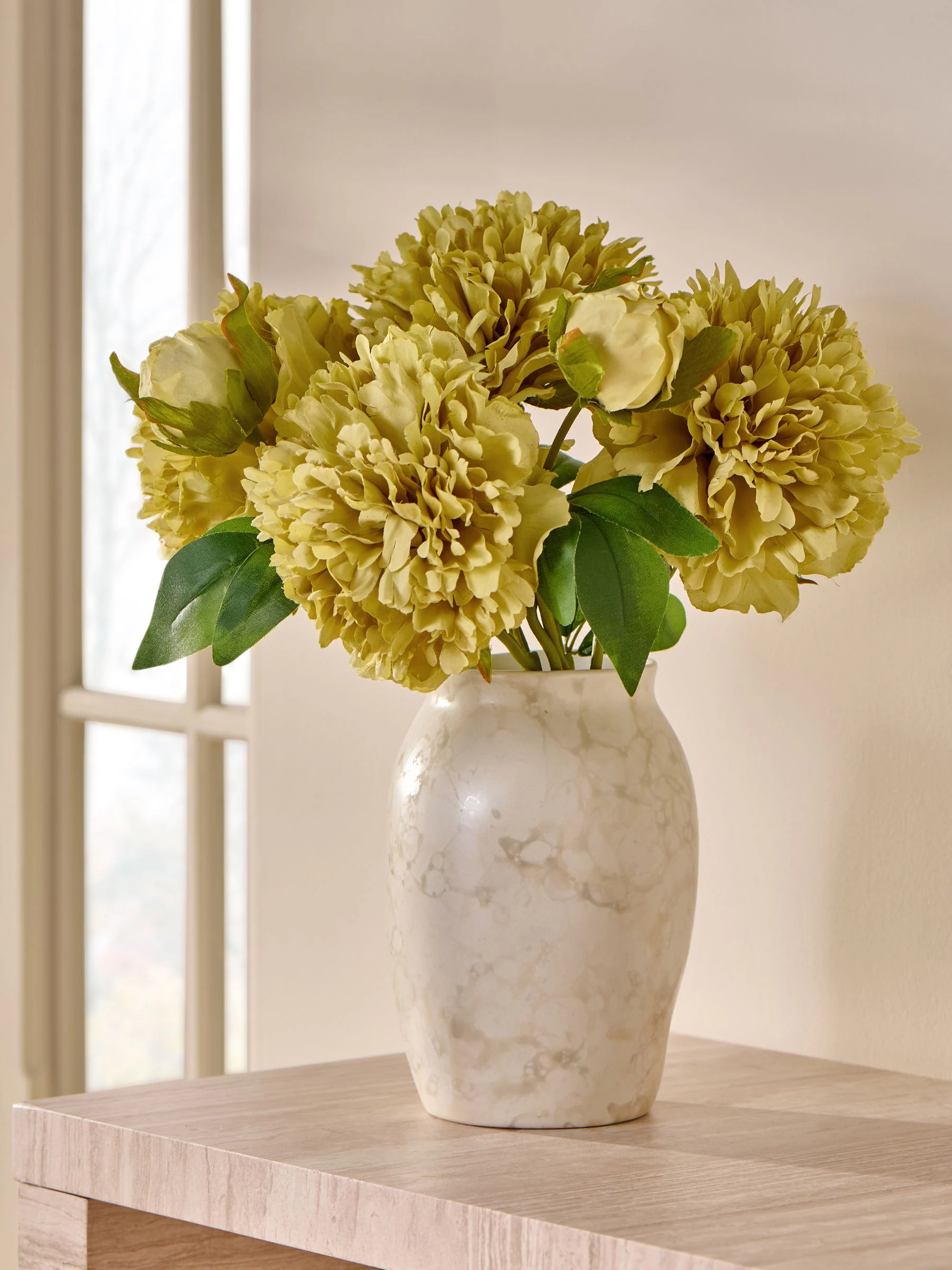 Artificial Blousy Peony (2 Stems)