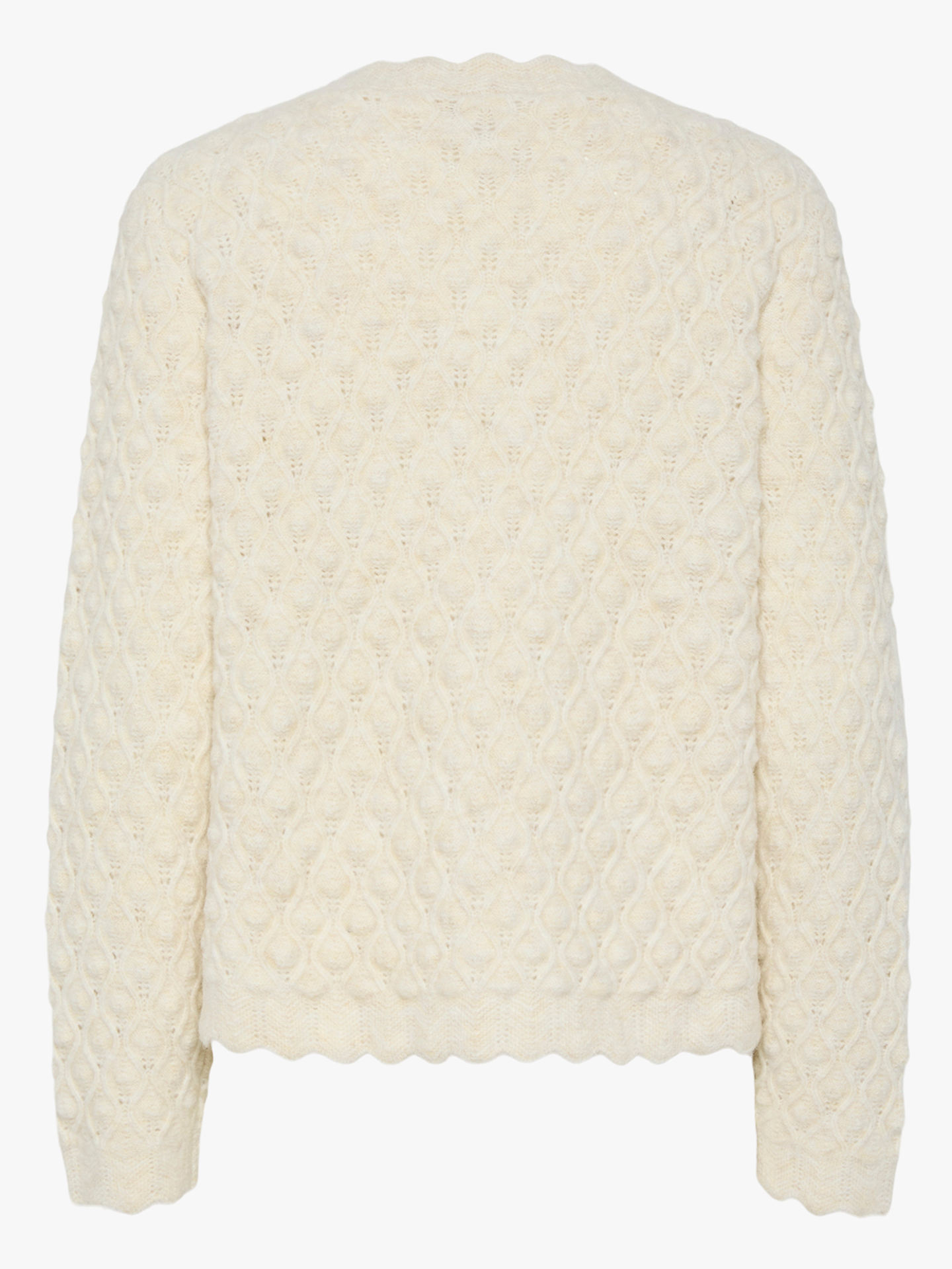 Bubble Long Sleeve Knit Cardigan