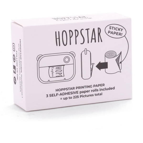 HOPPSTARHOPPSTAR   Papierrollen selbstklebend 3er Nachfüllpack