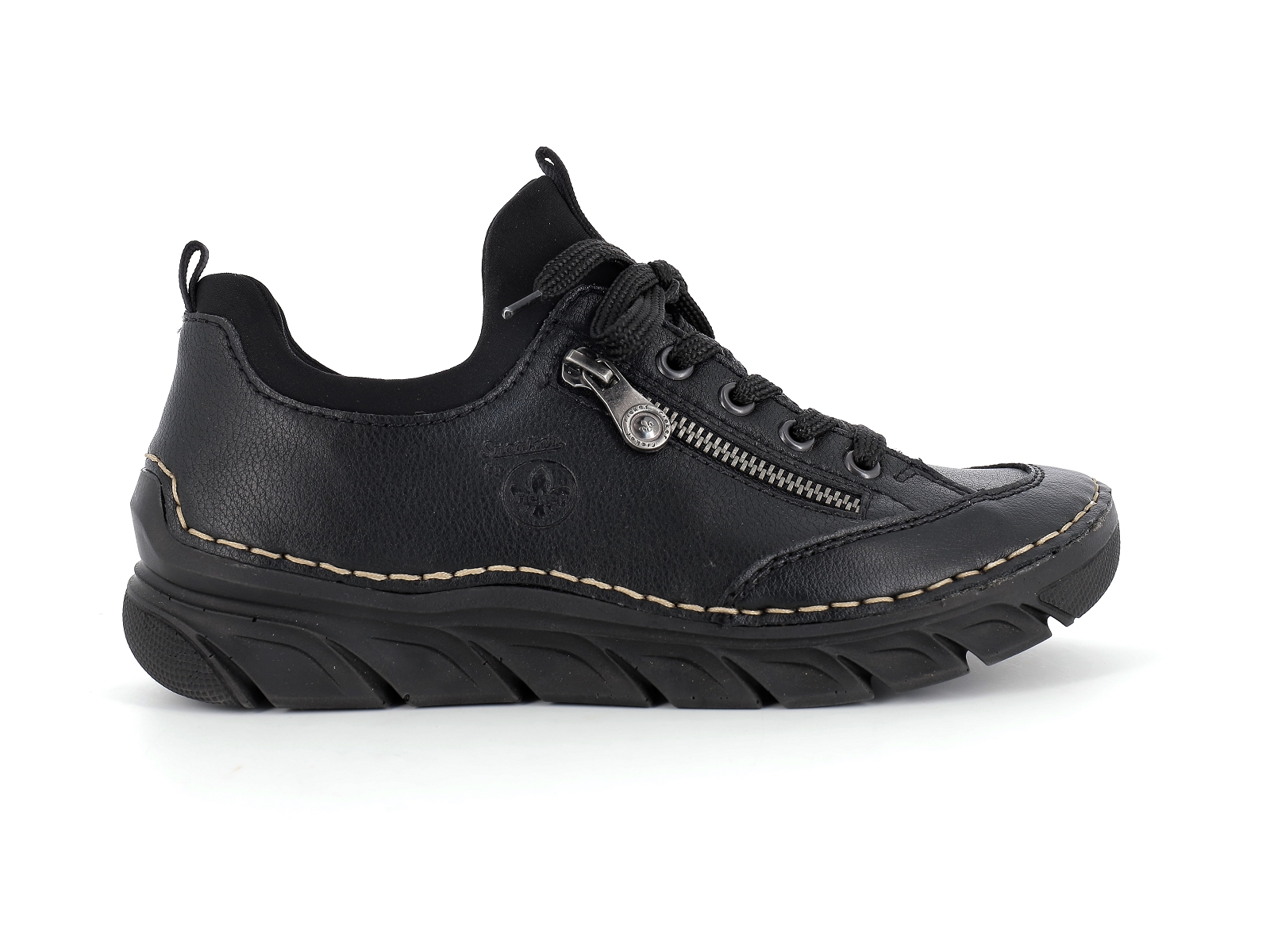 Rieker-55073 Cuir Noir