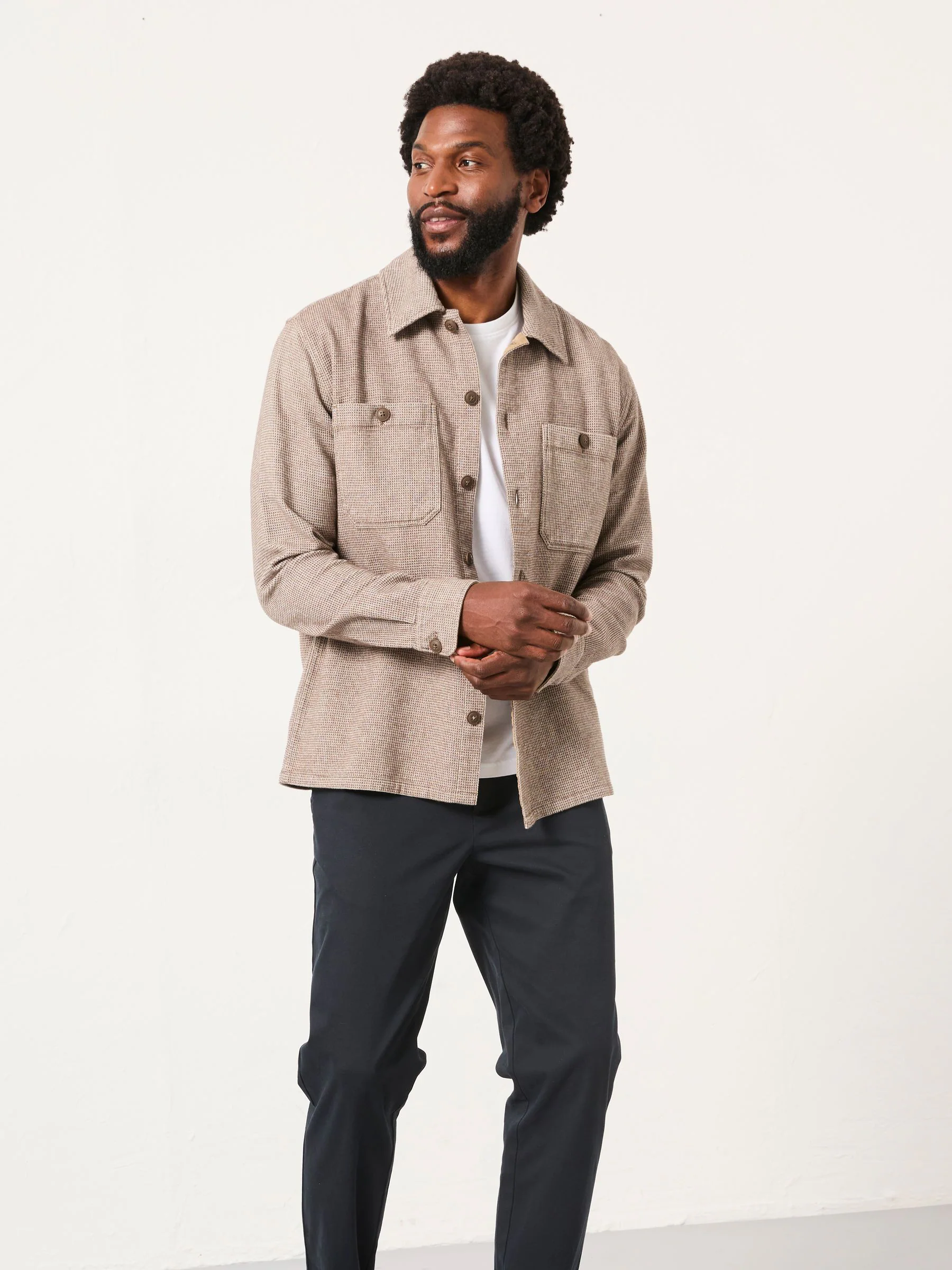 Donker naturel - FatFace Long Sleeve Shirt
