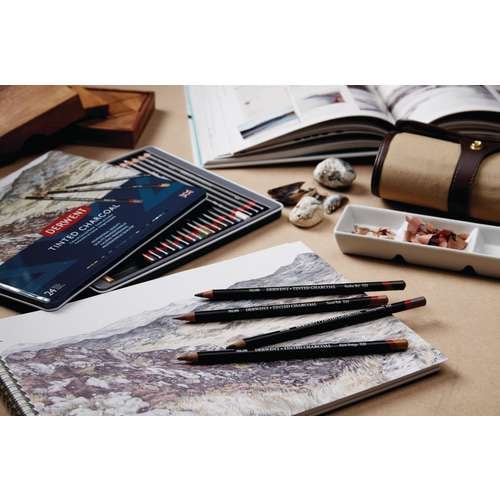 DERWENT Farbige Kohlestifte 6er-Set