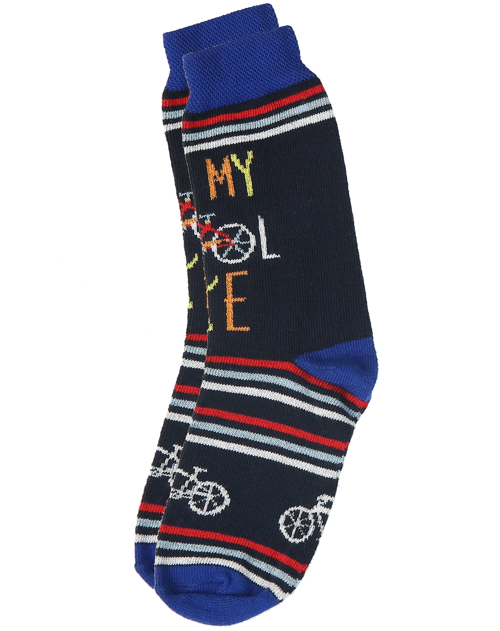 Socken FAHRRAD  3er-Pack in navy/bunt