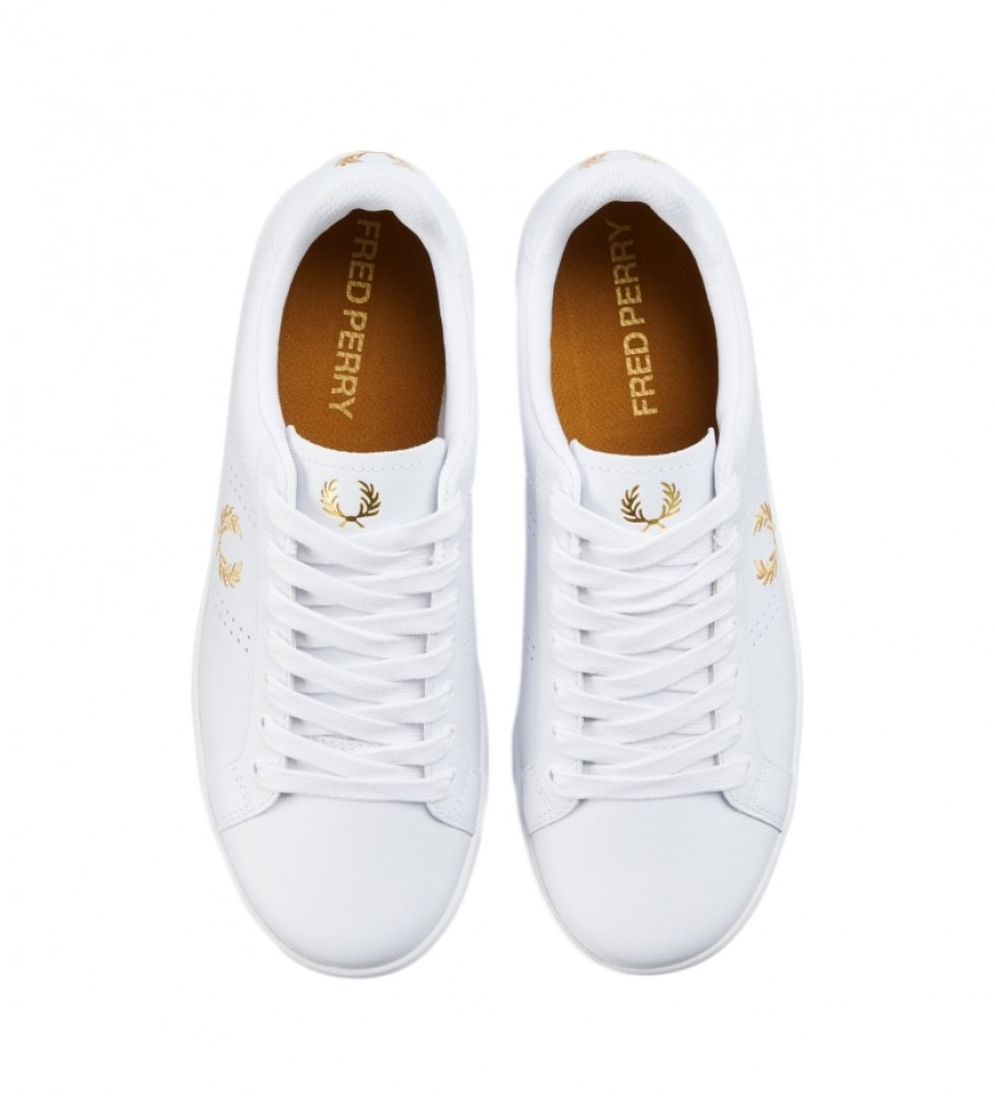 Tênis de couro Fred Perry B721 branco