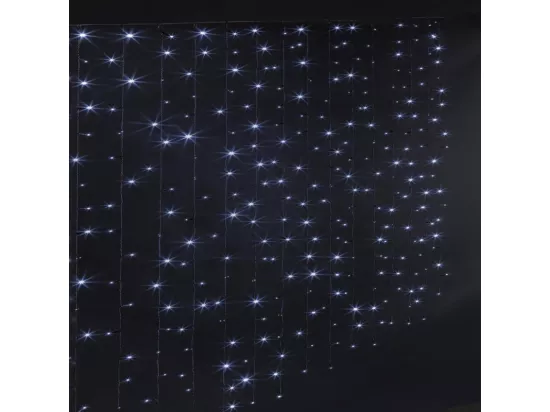 Guirlande rideau façade 171 ampoules Leds bleu
