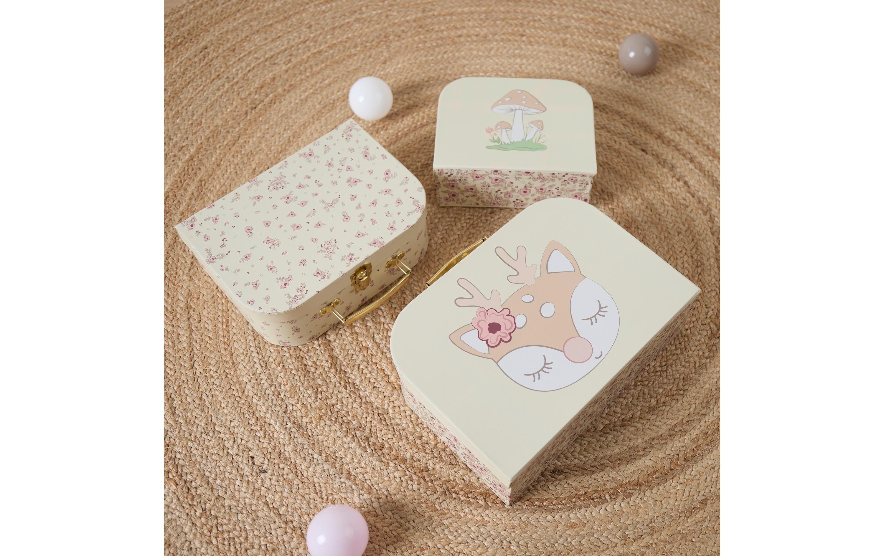 Spielzeugkoffer Ella vintage flowers 3er SetKofferset zum Aufbewahren von Spielzeugen