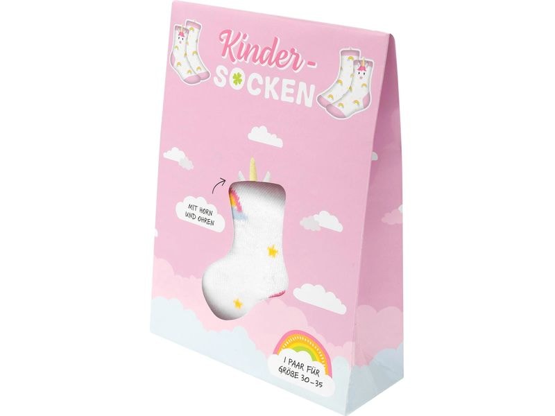 Sheepworld Socken Einhorn Grösse 30 - 35 Socken für Kinder